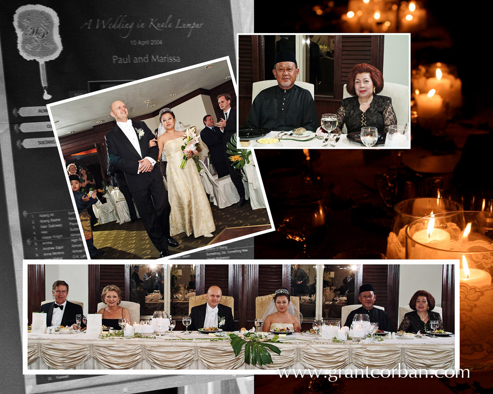 Wedding dinner in JW Marriott smaller function room