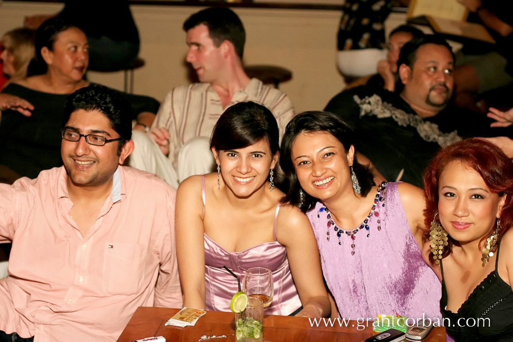 Dushen and Sherris Wedding party at jazz cafe in Ubud Bali