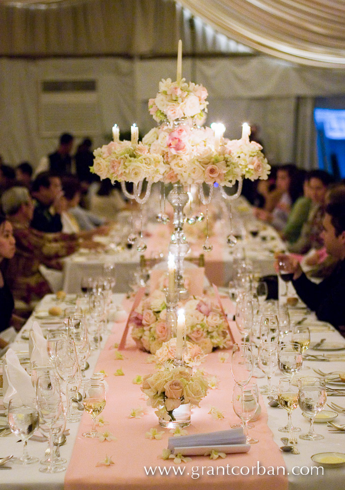 beautiful table decor flowers at Wedding at Carcosa Seri Negara Kuala Lumpur