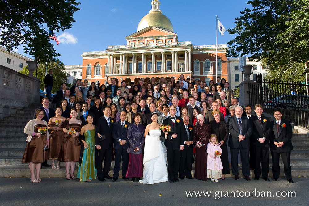 Wedding Portraits in Boston Common, Massachusetts