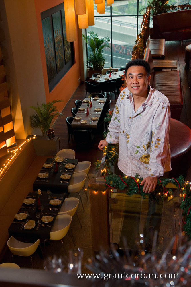 Robert Khaw, owner of the Isthmus Restaurant, corporate, photography