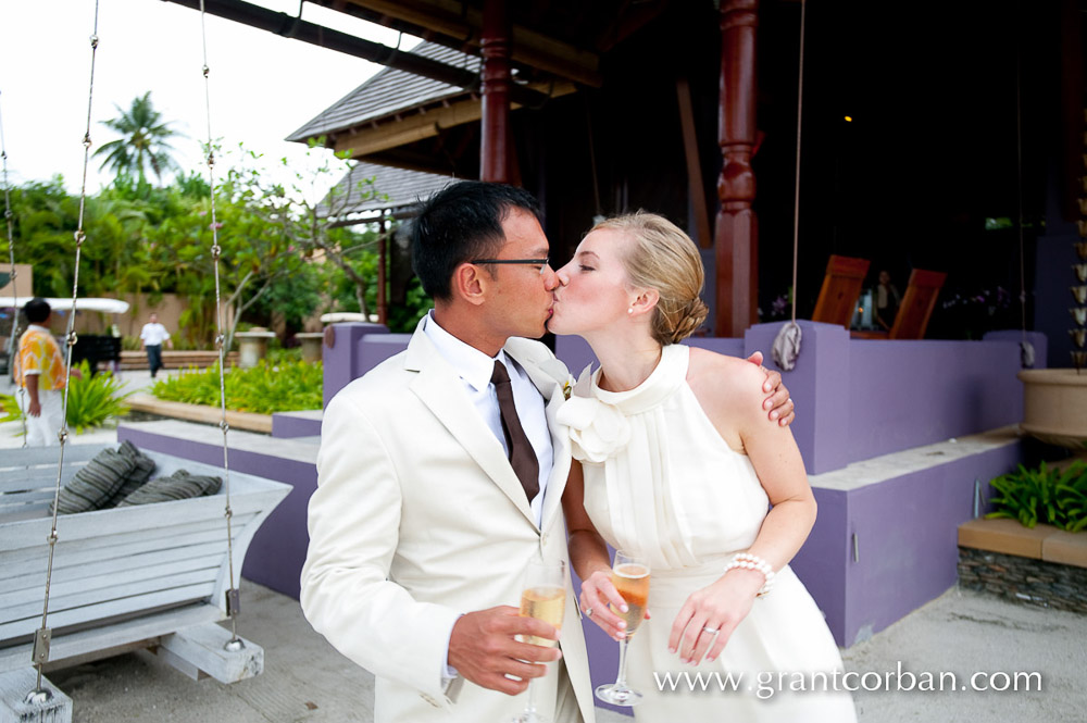 Beach wedding at the Four Seasons Hotel Resort on Langkawi Malaysia