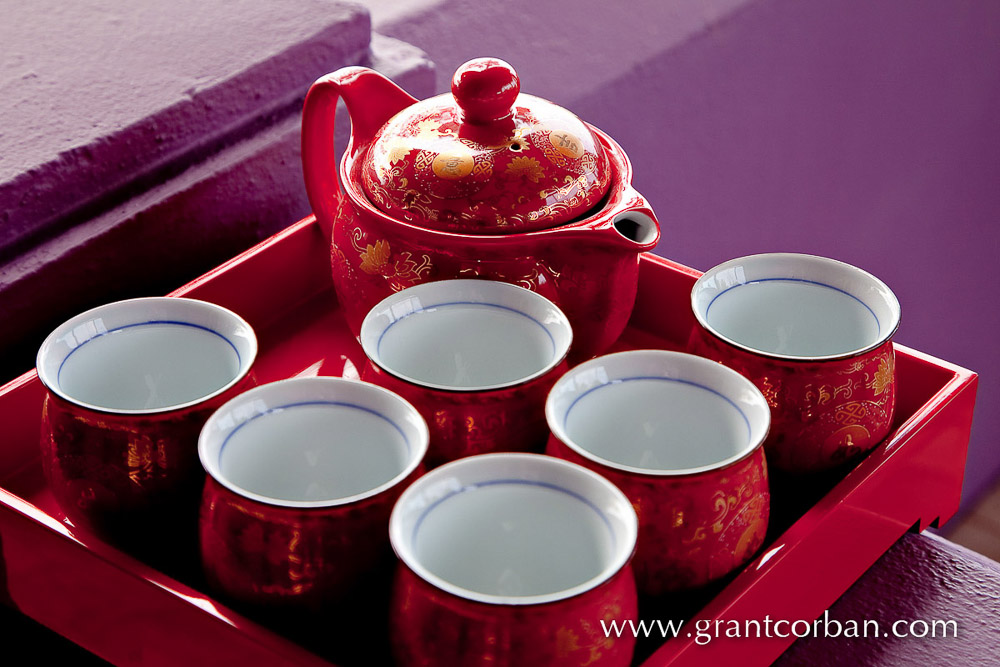 Chinese Tea Ceremony at the Rhu Bar at the Four Seasons in Langkawi