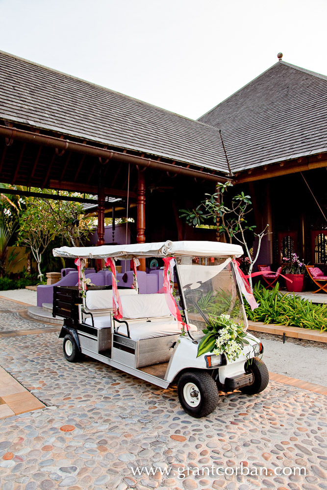 Wedding car buggy at the four seasons langkawi