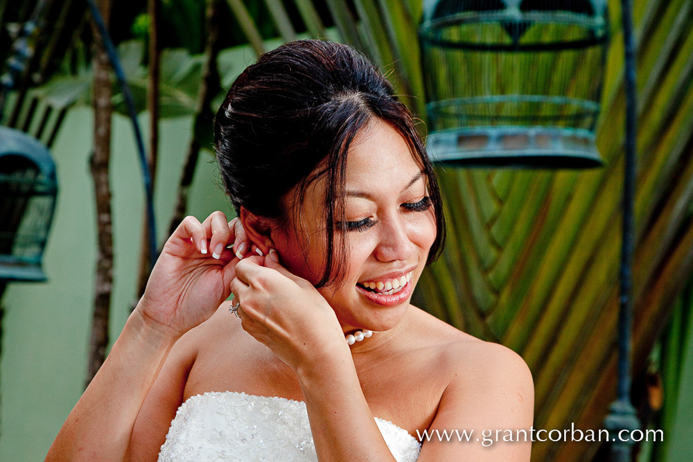 Wedding portraits at the spa in Four Seasons langkawi