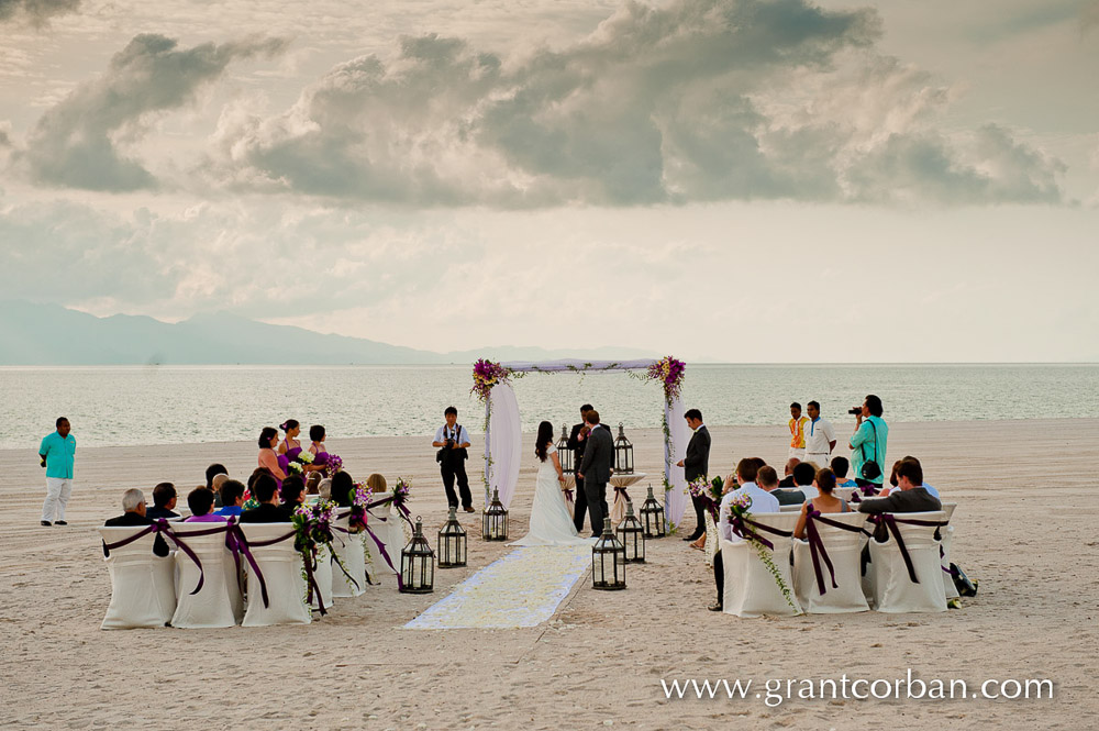 Four Seasons Langkawi Wedding on the beach vanessa and Chris