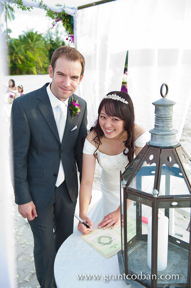 Four Seasons Langkawi Wedding on the beach vanessa and Chris