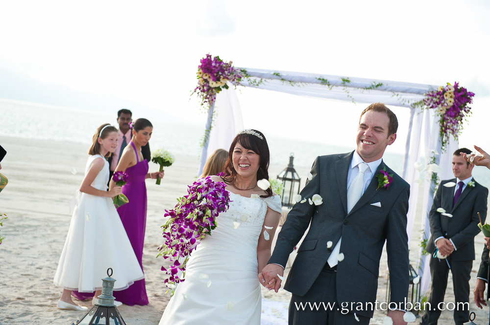 Four Seasons Langkawi Wedding on the beach vanessa and Chris