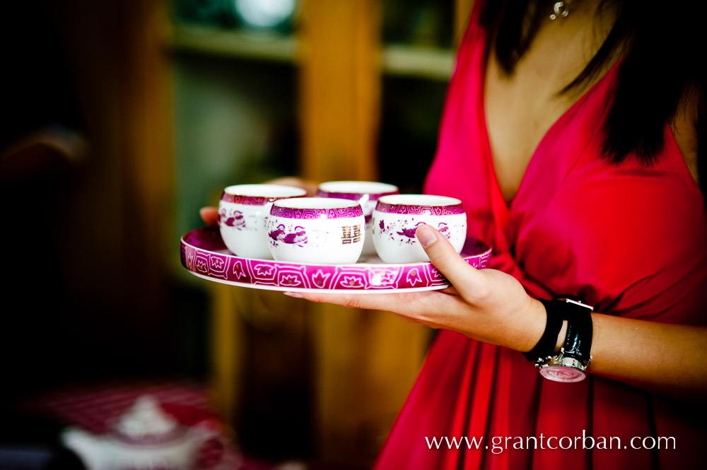 Traditional Chinese Tea set for the wedding tea ceremony