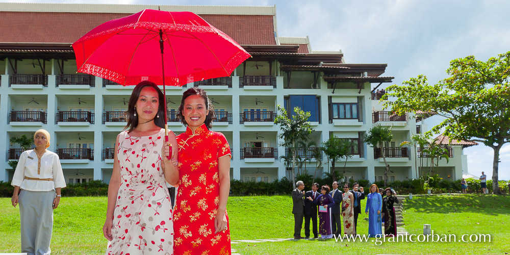 Tea Ceremony and Chinese wedding on the jetty at the Westin Hotel Langkawi