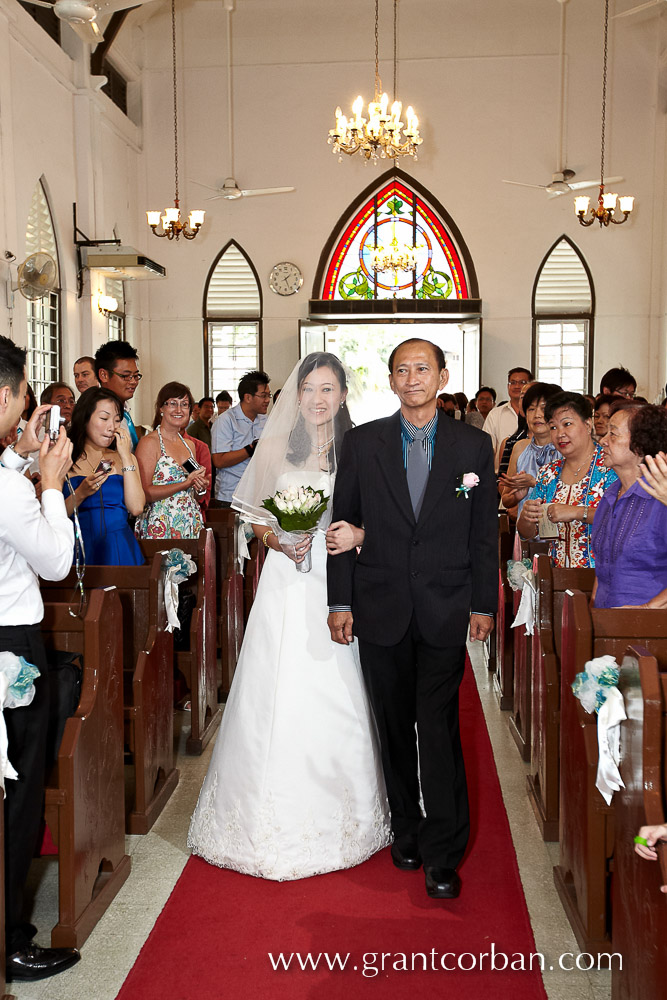 wedding at zion lutheran church brickfields