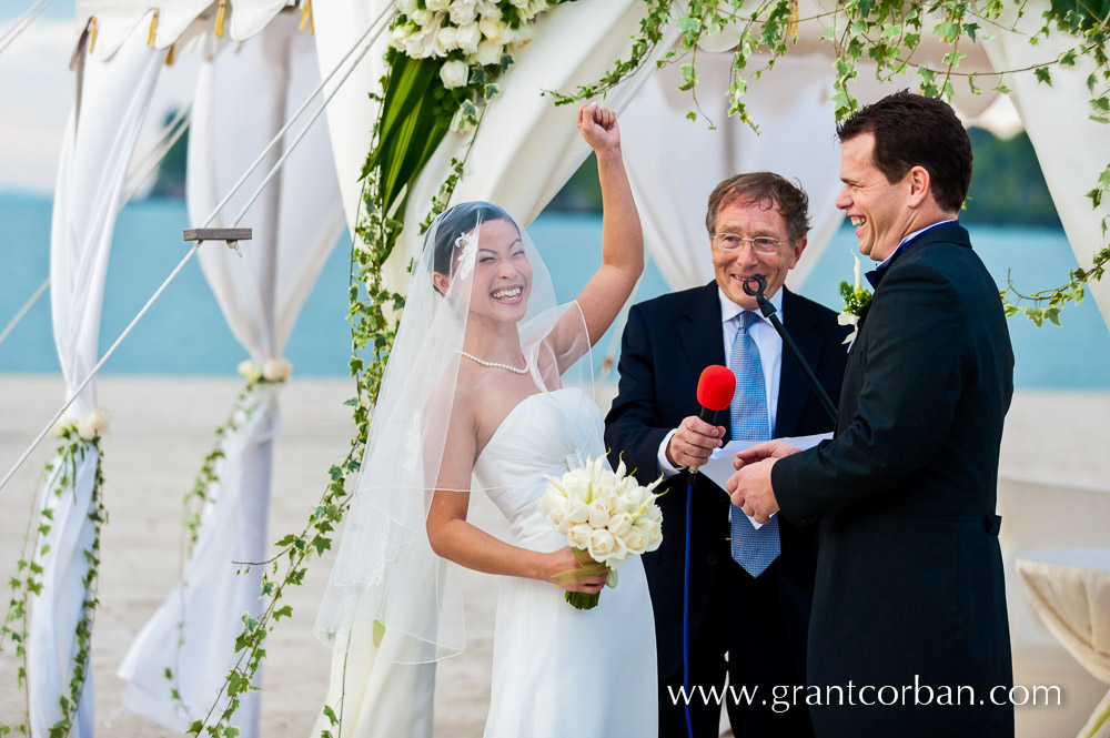 four seasons langkawi sunset beach wedding dominic weiwei