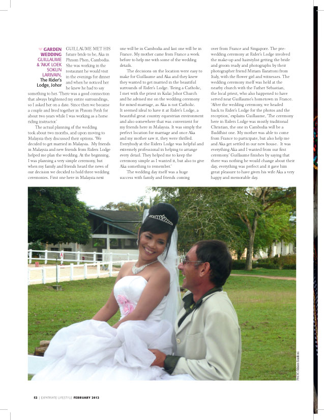 Expat Lifestyles Magazine on Grant Corban Wedding Photography