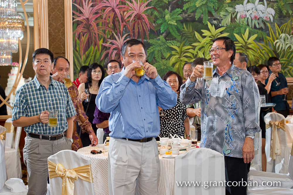 Chinese yum seng Wedding dinner banquet Reception at the Shangrila Tanjung Aru, Kota Kinabalu