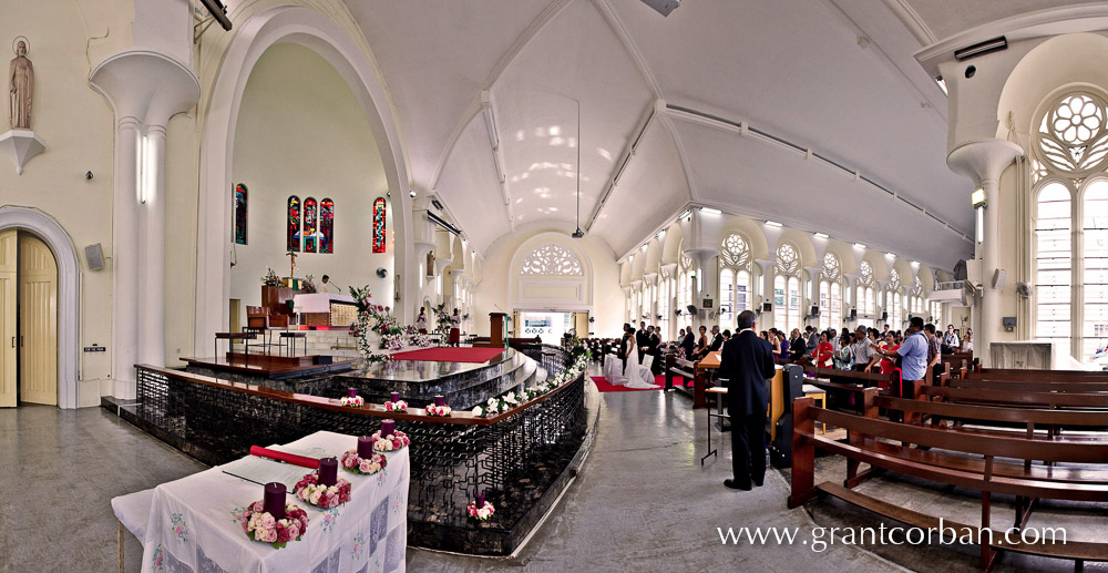 View of the St Johns Cathedral interior from the left side