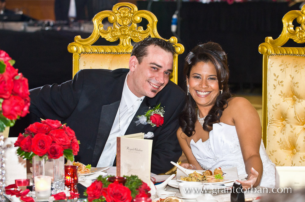 Bride and Groom at the Royal Chulan Wedding Banquet Kuala Lumpur