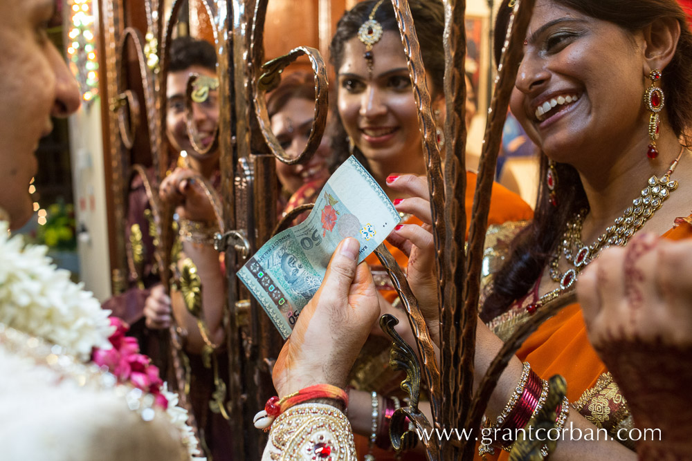 punjabi wedding teasing groom