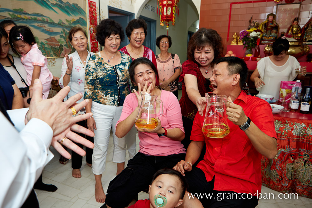 Chinese wedding tea ceremony in Kajang