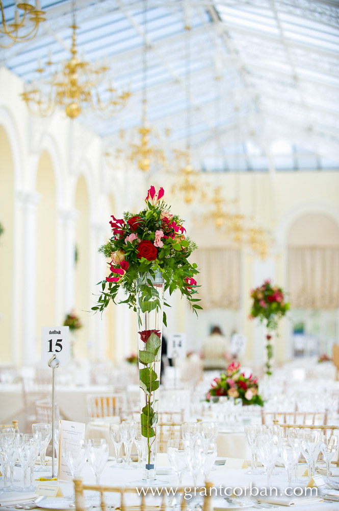 Wedding in the Orangery at Blenheim Palace