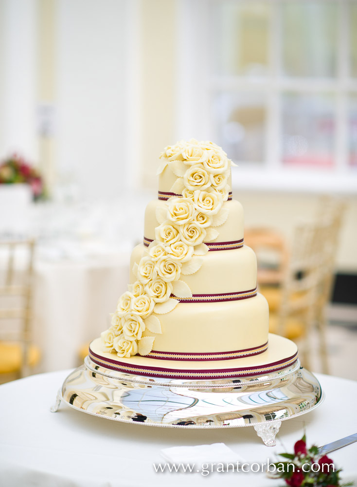 Wedding cake in the Orangery at Blenheim Palace