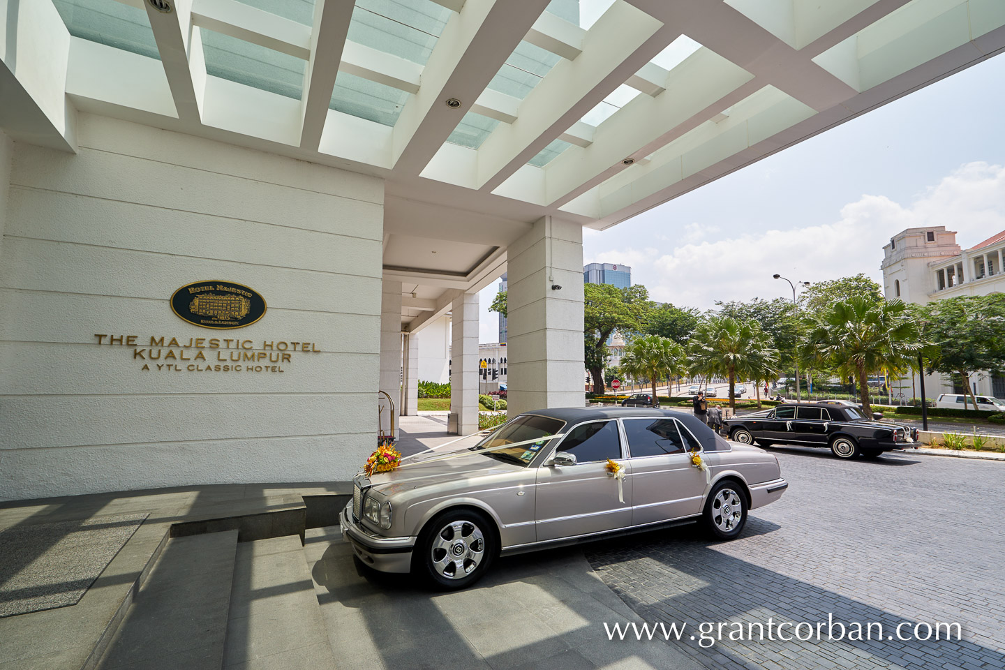 bentley outside Wedding at the Majestic Hotel Kuala Lumpur