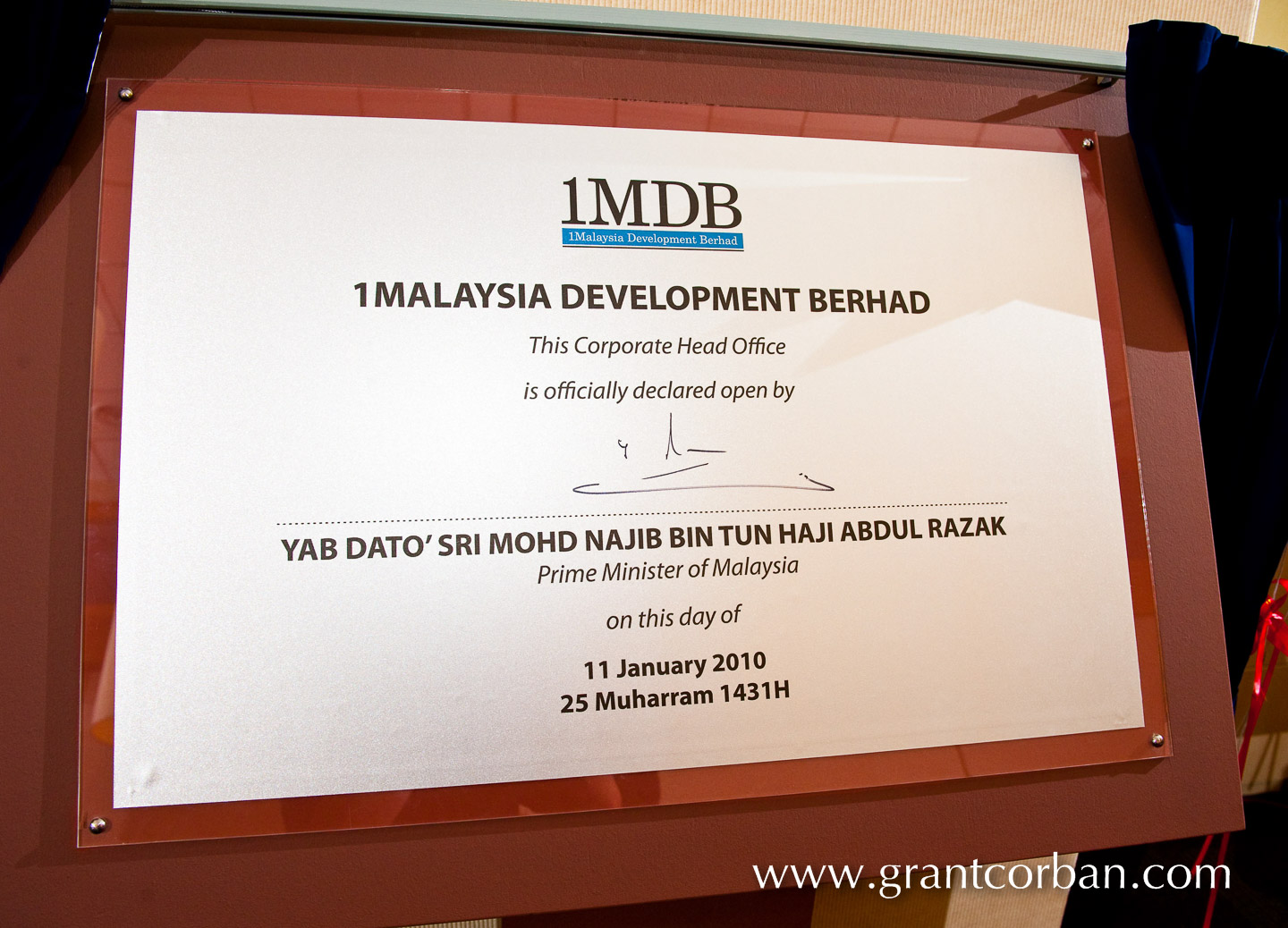 1MDB Head Office Launch in Menara IMC