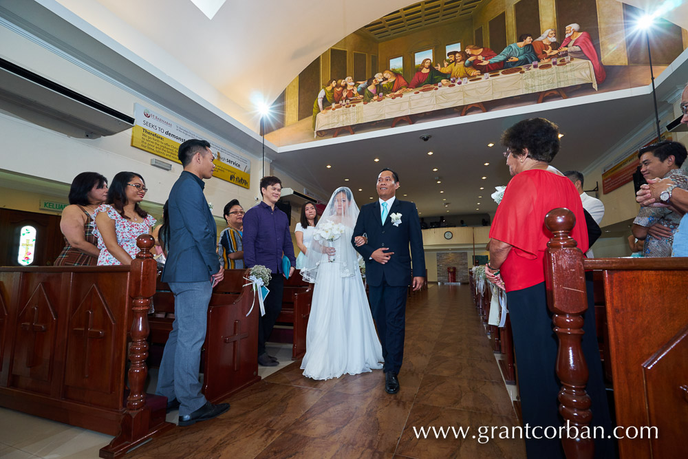 Wedding at Saint Barnabas Church in Klang