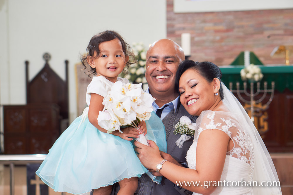 Wedding portraits at Saint Barnabas Church in Klang