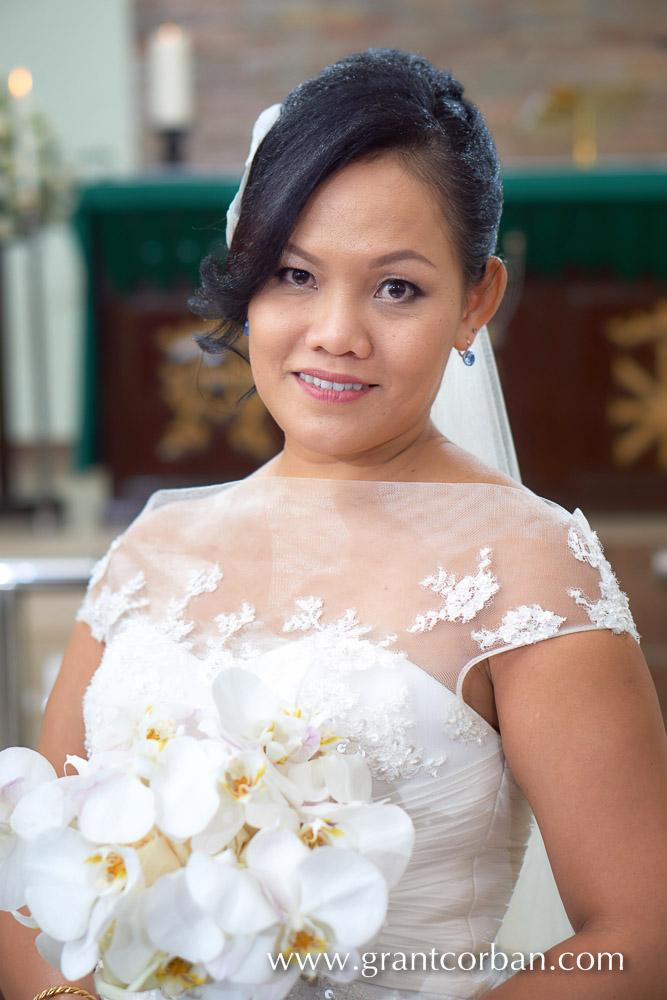 Wedding portraits at Saint Barnabas Church in Klang