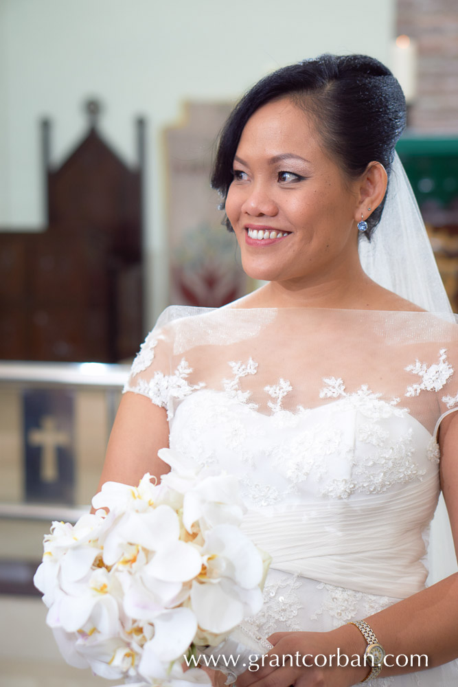 Wedding portraits at Saint Barnabas Church in Klang