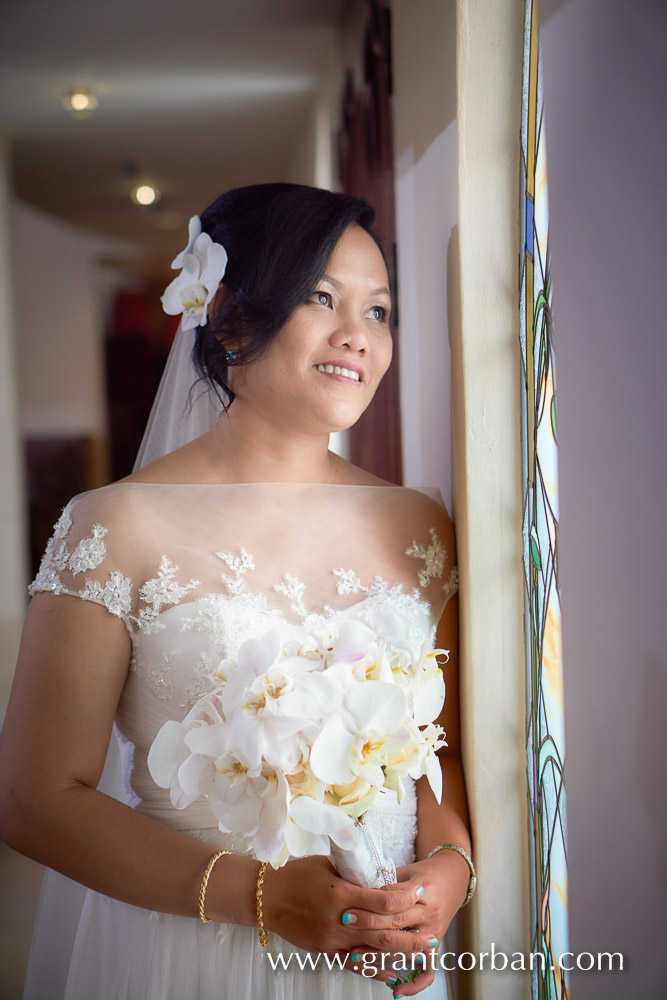 Wedding portraits at Saint Barnabas Church in Klang