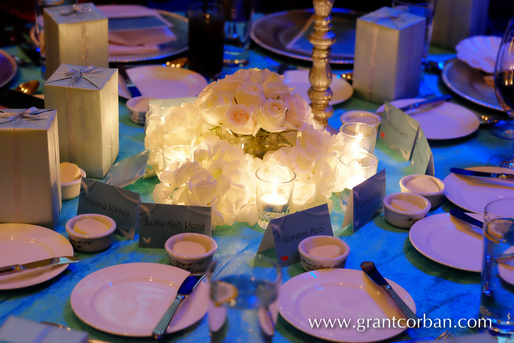 table decor at kl hilton sentral wedding dinner