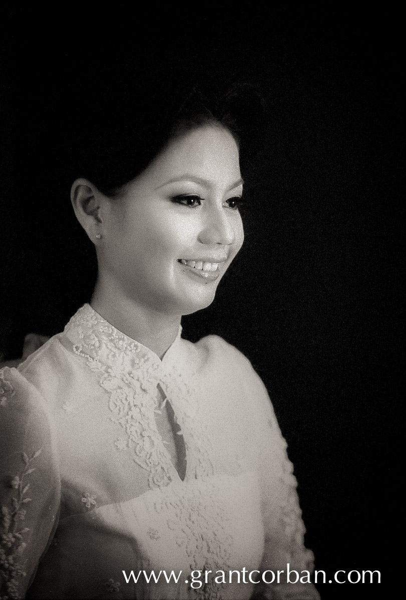 traditional malay wedding using black and white film in Kuala lumpur