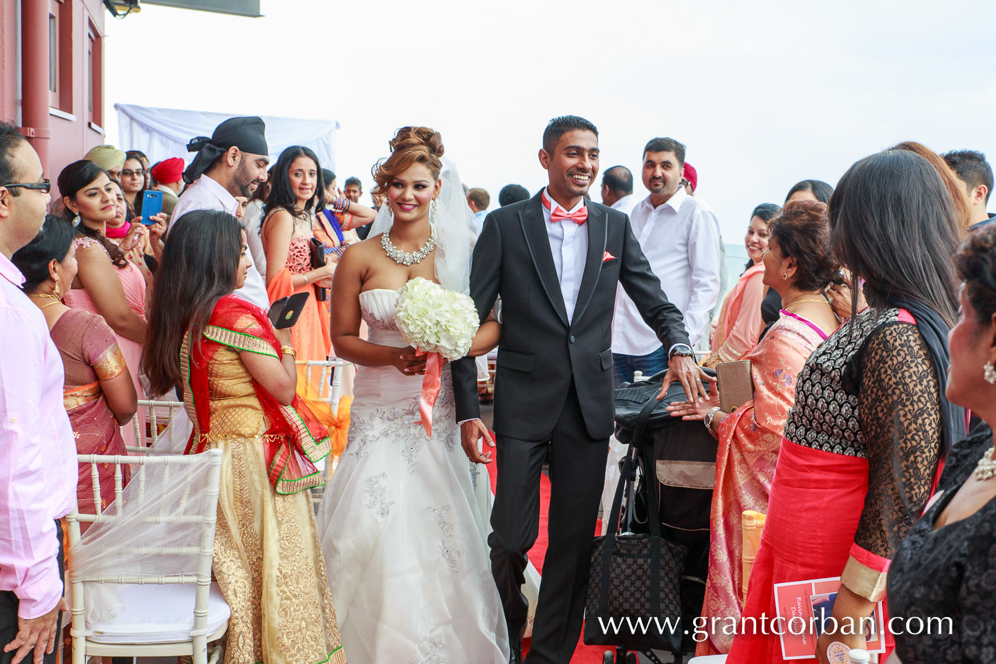 bride and groom at Menara KL wedding