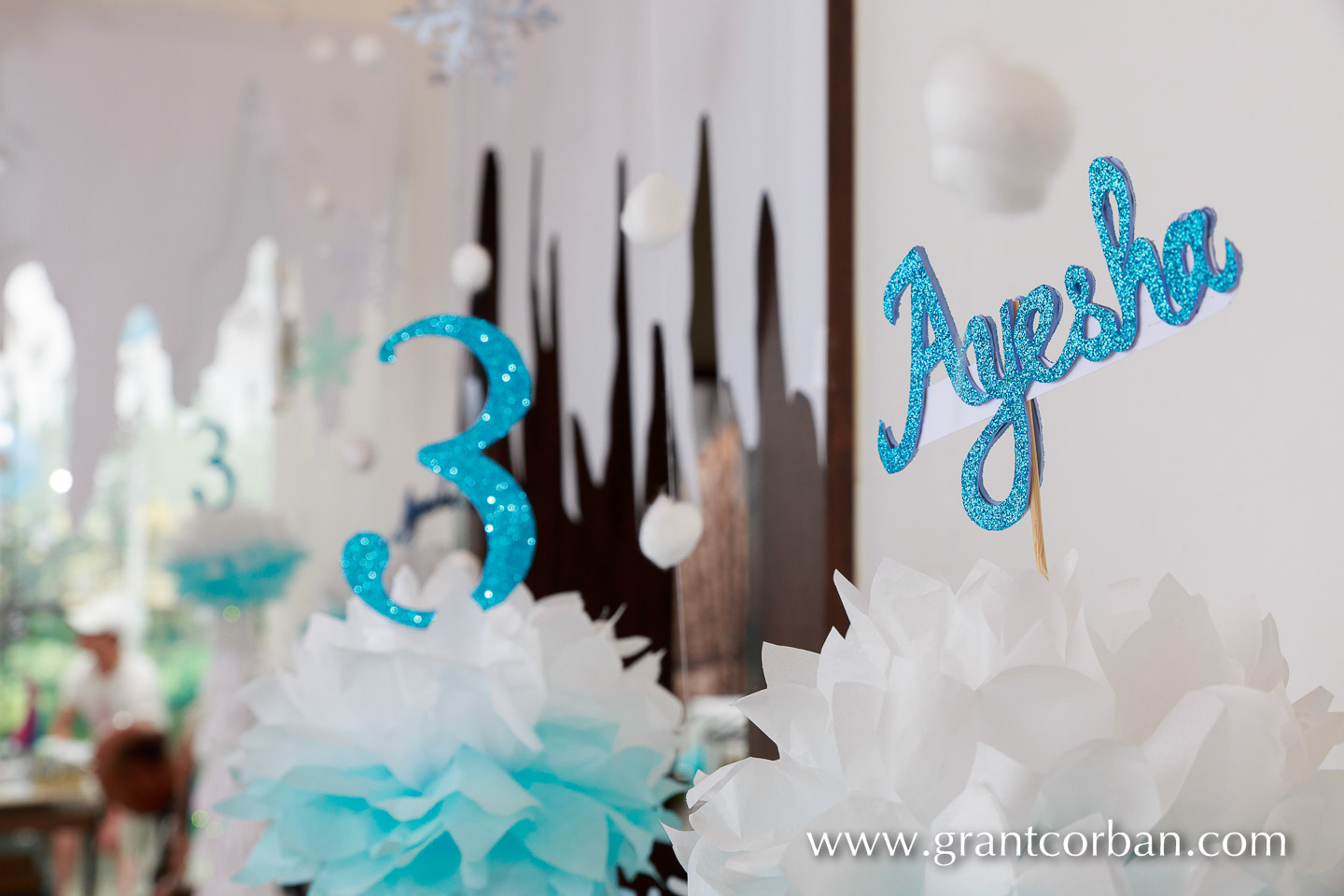 details of Frozen themed childrens birthday party