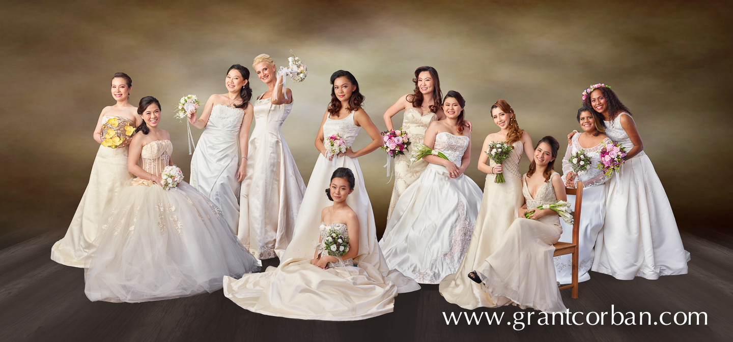 Featuring gowns by Vera Wang, Badgley Mishka, St Pucchi, Reem Acra, Carolina Herrera, Madeline Gardner, Pronovias Costura, and Monique Lhuillier