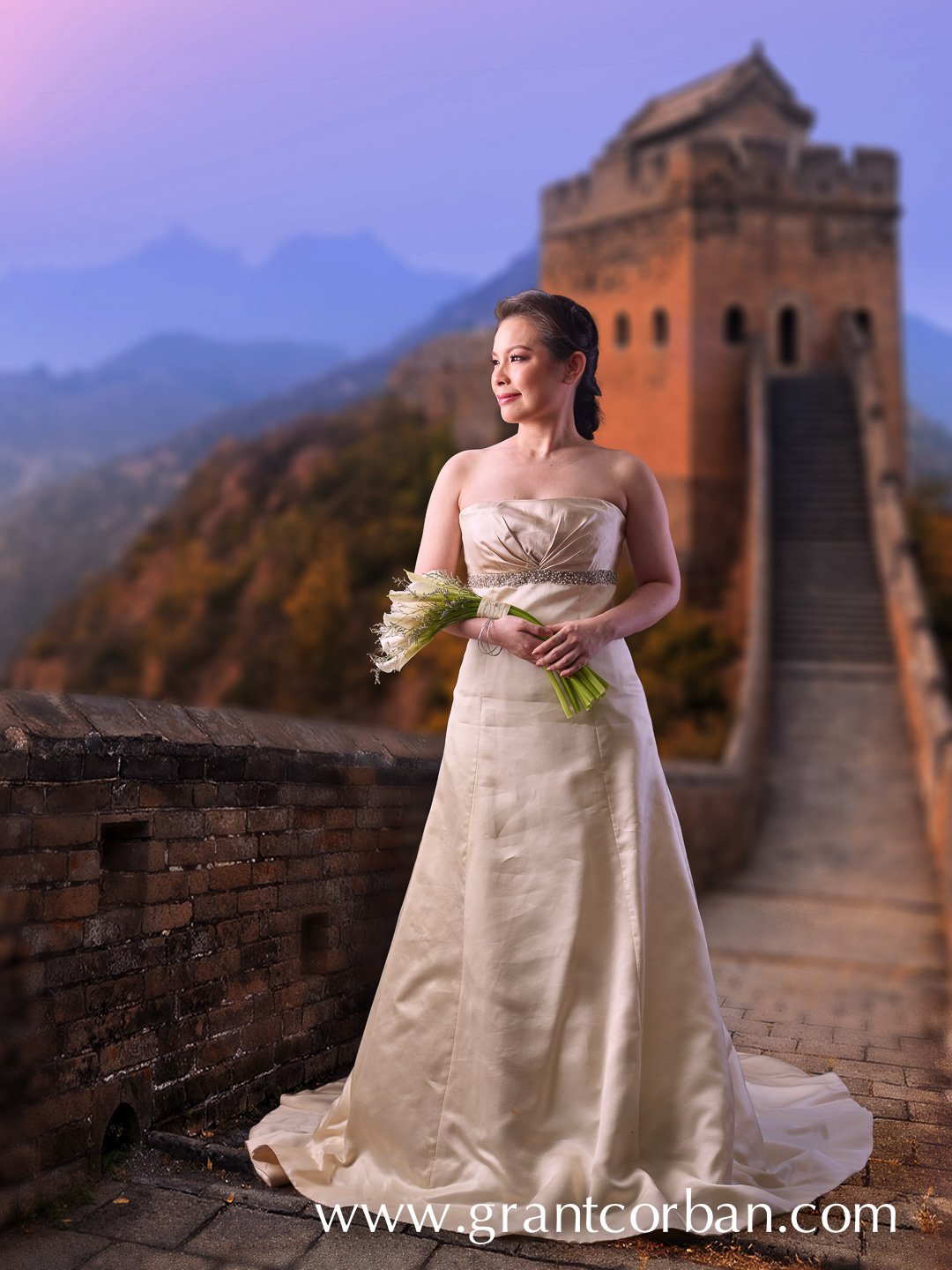 A Vera Wang wedding gown